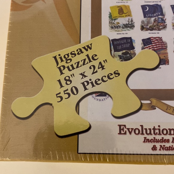 NWOT America’s Story Historic Puzzles: Evolution of The American Flag 550 Pieces - Picture 8 of 15